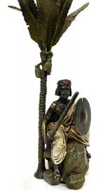 Franz Bergmann - Beeldje - Arab warrior - Koud geverfd brons, Antiek en Kunst