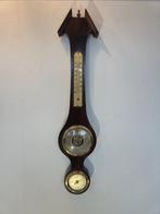 Aneroid barometer - Hout, Messing, Glazuur - 3-in-1