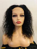 Pruiken echt haar 100% human hair wig kleur 1b, Verzenden, Nieuw, Pruik of Haarverlenging