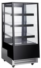 Zwarte Koelvitrine | Incl. LED verlichting | 300L | 650x8..., Verzenden, Nieuw in verpakking