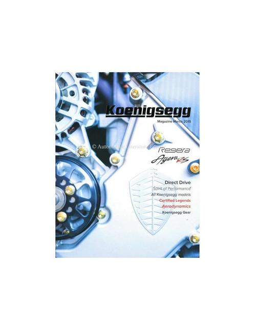 2015 KOENIGSEGG MAGAZINE ENGELS, Boeken, Auto's | Folders en Tijdschriften
