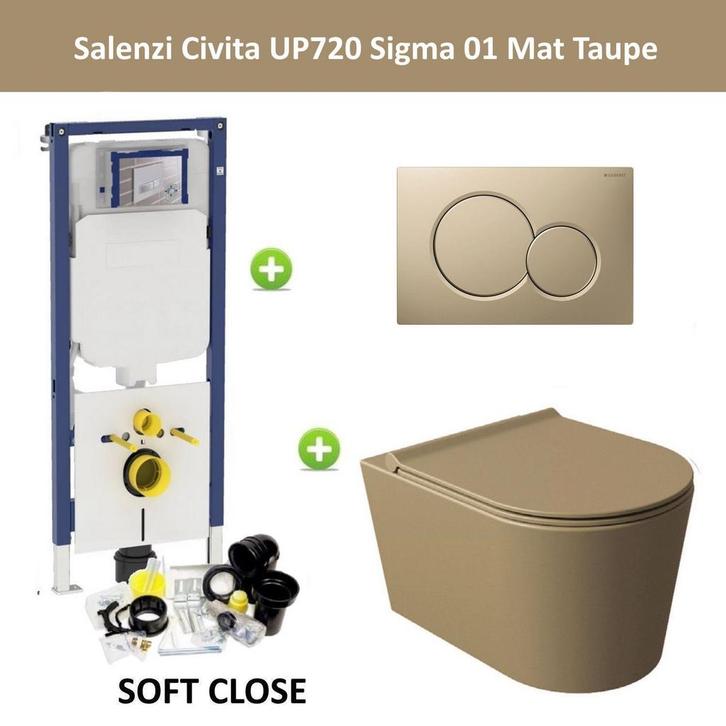 Geberit UP720 Toiletset Compleet | Inbouwreservoir | Salenzi, Doe-het-zelf en Verbouw, Sanitair, Overige typen, Nieuw, Ophalen of Verzenden