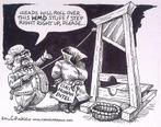 Pentekening Amerika - Geen spionnen (lijst optie), Antiek en Kunst, Verzenden