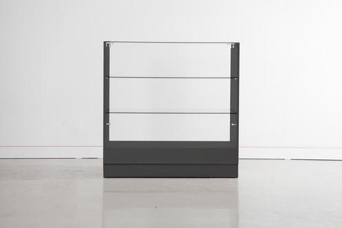 *TIP*  Zwarte toonbank met vitrineglas 100 cm breed, Zakelijke goederen, Kantoor en Winkelinrichting | Winkel en Inventaris, Ophalen of Verzenden