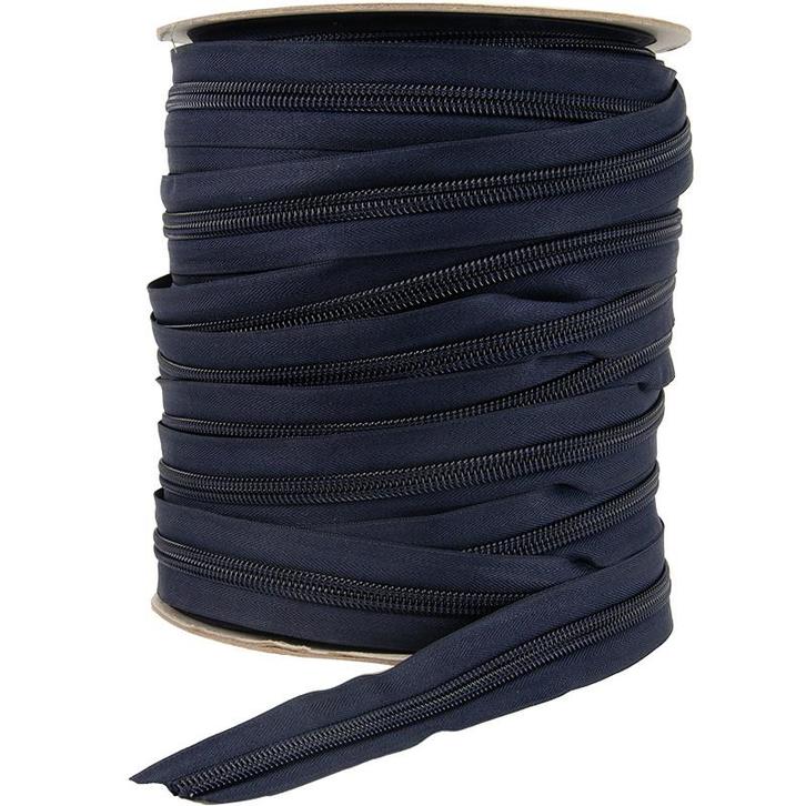 Rits op rol deelbaar 10mm spiraalrits 100 meter navy, Hobby en Vrije tijd, Knutselen, Gereedschap of Toebehoren, Nieuw, Ophalen of Verzenden