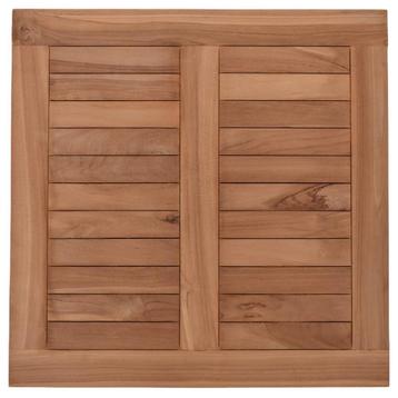 Tafelblad teakhout vierkant 70 x 70 cm en 3 cm dik - teak beschikbaar voor biedingen
