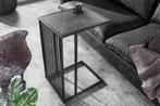Design bijzettafel ARCHITECTURE 65cm zwart marmer - 43275, Huis en Inrichting, Tafels | Sidetables, Ophalen of Verzenden, Nieuw