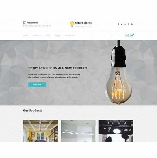 Lighting Store - HTML Template, Computers en Software, Educatie- en Cursussoftware