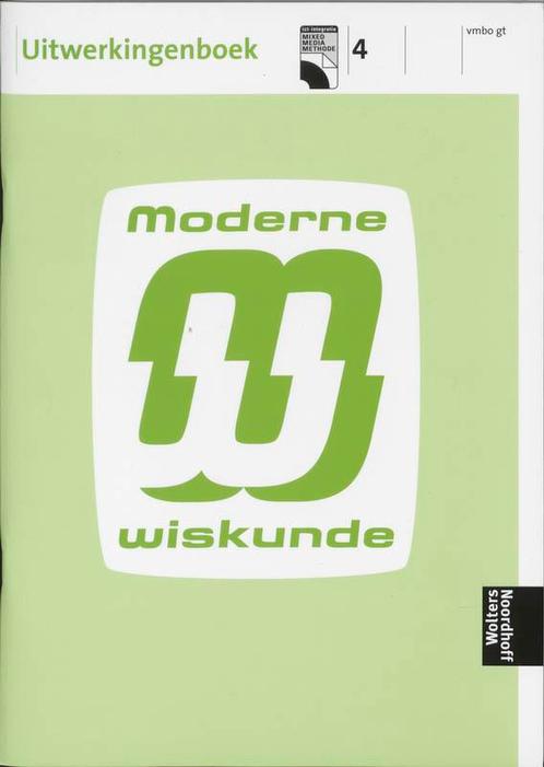 Uitwerkingenboek 4 Vmbo gt Moderne Wiskunde 9789001603830, Boeken, Wetenschap, Gelezen, Verzenden