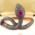 Armband - 14 karaat Roségoud - 22.00ct. tw. Robijn - Diamant, Nieuw