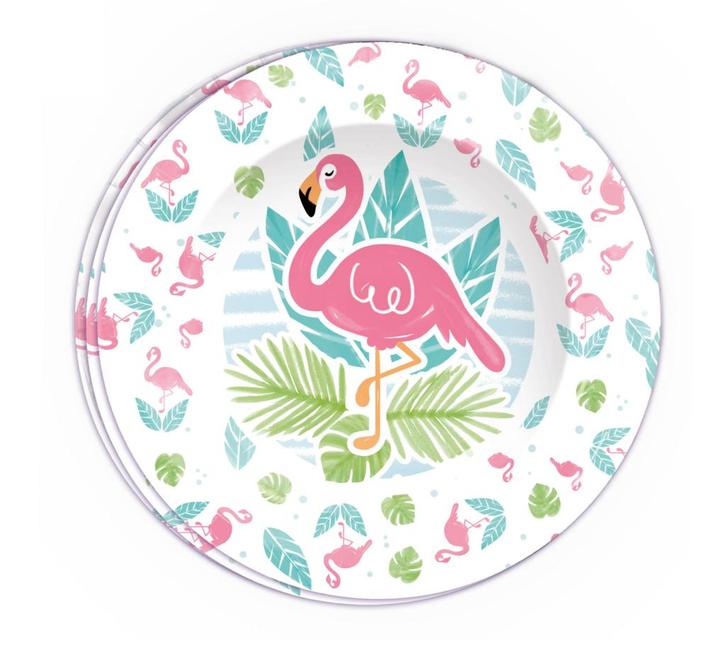 Flamingo Borden Meerkleurig 23cm 8st, Hobby en Vrije tijd, Feestartikelen, Nieuw, Verzenden