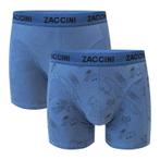 Zaccini Underwear 2-pack boxershorts nazca (blauw)