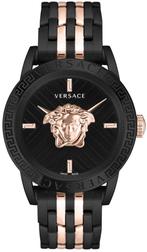 Versace VESN00622 V-Code Restyling herenhorloge 43 mm, Overige merken, Staal, Verzenden, Polshorloge
