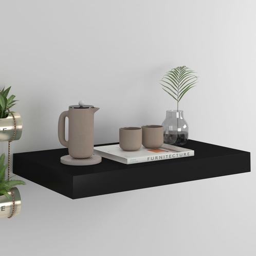 vidaXL Wandschap zwevend 40x23x3,8 cm MDF zwart, Huis en Inrichting, Woonaccessoires | Wandplanken en Boekenplanken, Nieuw, Verzenden
