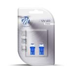 W5W autolamp 2 stuks | LED T10 blauw - 0.29 Watt - 12V DC, Verzenden, Nieuw