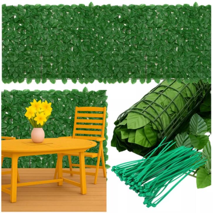 Gardlov Kunsthaag 5x0,5 m – Weerbestendige Klimop voor Ba., Tuin en Terras, Hand-tuingereedschap, Nieuw, Ophalen of Verzenden