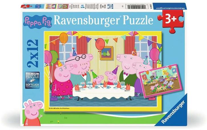 Peppa Pig Puzzel (2x 12 stukjes) | Ravensburger - Puzzels, Kinderen en Baby's, Speelgoed | Kinderpuzzels, Nieuw, Verzenden