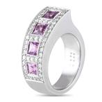 Bucherer - Ring - 18 karaat Witgoud, 18K witgouden ring met, Nieuw