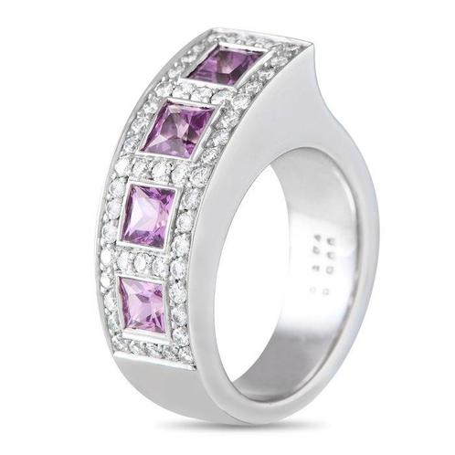 Bucherer - Ring - 18 karaat Witgoud, 18K witgouden ring met, Sieraden, Tassen en Uiterlijk, Ringen