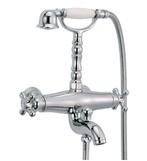 Huber Croisette Badmengkraan met thermostaat Brons, Doe-het-zelf en Verbouw, Sanitair, Ophalen of Verzenden, Nieuw, Kraan