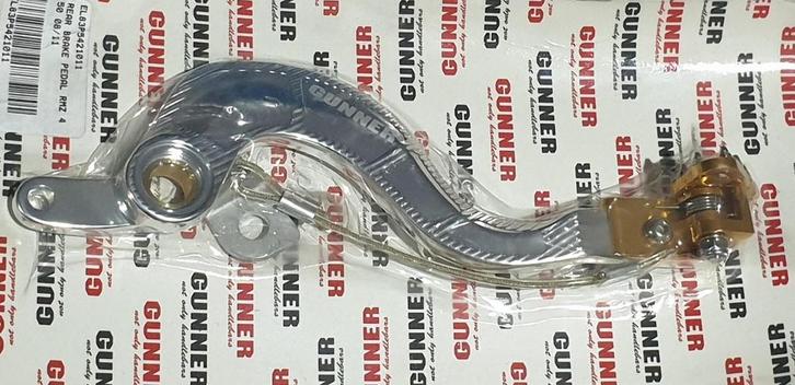 Gunner Rempedaal + Brake Saver zilver Suzuki RM-Z 450 08-23, Motoren, Onderdelen | Merk-onafhankelijk, Ophalen of Verzenden