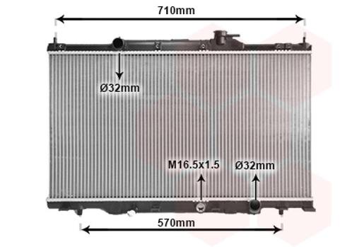 RADIATOR VOOR HONDA CR-V 2002-2004 19010PNLG01, Auto-onderdelen, Airco en Verwarming, Nieuw, Ophalen of Verzenden