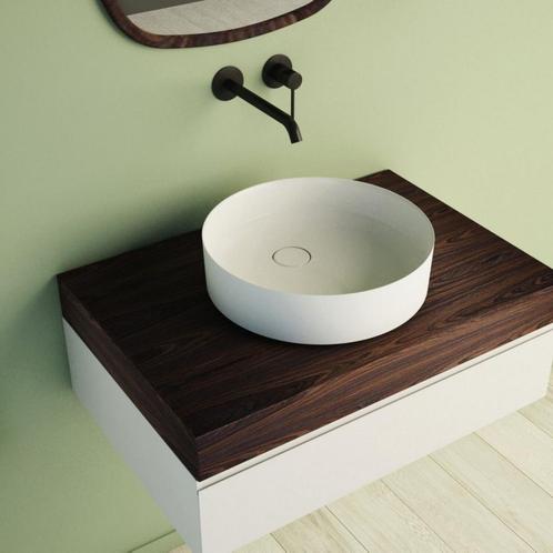 Opbouw Waskom Ideavit Solidfloat 40x40x12 cm Solid Surface, Doe-het-zelf en Verbouw, Sanitair, Overige typen, Nieuw, Ophalen of Verzenden