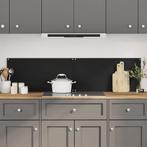 vidaXL Spatschermen keuken 2 st 80x60 cm gehard glas zwart, Huis en Inrichting, Keuken | Keukenbenodigdheden, Verzenden, Nieuw