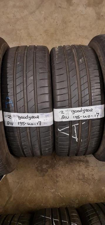 2x 195-40-17 Goodyear Zomer 6 mm €40 Per Band 195 40 17 beschikbaar voor biedingen
