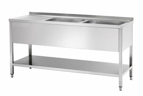 RVS Spoelbak 160 x 70 cm | 2 spoelbakken | OUTLET model, Zakelijke goederen, Horeca | Keukenapparatuur, Nieuw in verpakking, RVS Meubilair