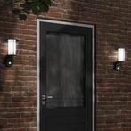 vidaXL Buitenwandlampen 2 st met sensors roestvrijstaal, Tuin en Terras, Buitenverlichting, Verzenden, Nieuw