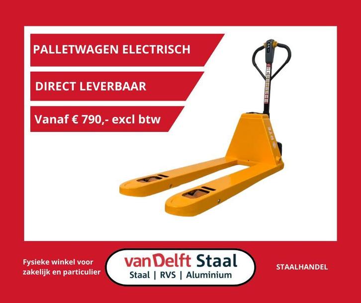 Palletwagen |  hand -elektrisch | 2000 1500 kg nieuw € 250,-, Doe-het-zelf en Verbouw, Palletwagens en Pompwagens, Nieuw, Ophalen