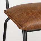 Mica Decorations Caro Eetkamerstoel - Stof Rawhide - Cognac, Huis en Inrichting, Woonaccessoires | Overige, Verzenden, Nieuw