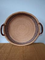 Bolgatanga geweven schaal Ghana, Huis en Inrichting, Schaal, Rond, Nieuw, Ophalen of Verzenden