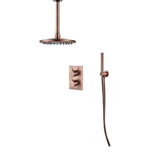 Inbouw Regendouche Set BWS 20 cm met Plafondarm Geborsteld, Doe-het-zelf en Verbouw, Sanitair, Kraan, Nieuw, Ophalen of Verzenden