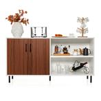 2dekans | Modern Buffetkast Credenza Kast met Open Deuren en, Huis en Inrichting, Kasten | Kledingkasten, Ophalen of Verzenden