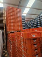 Stapelbak 600x400x120mm met afwateringsgaten oranje,, Doe-het-zelf en Verbouw, Kratten en Dozen, Ophalen of Verzenden, Gebruikt