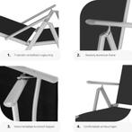2dekans | tectake® - ligstoel ligbed zonnebed - verstelbare, Tuin en Terras, Tuinsets en Loungesets, Ophalen of Verzenden, Zo goed als nieuw