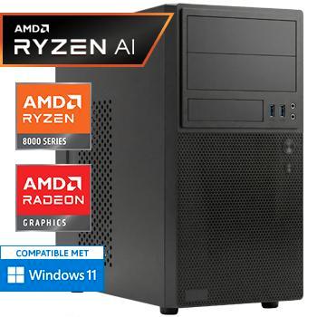 Ryzen 7 8700G - Radeon 780M - 32GB DDR5 - 1000GB Desktop PC, Computers en Software, Desktop Pc's