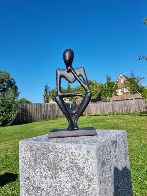 Beeld, Art Sculpture The Thinker - Modern - 29 cm - Metaal, Antiek en Kunst, Curiosa en Brocante