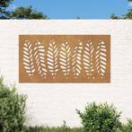 vidaXL Wanddecoratie tuin bladontwerp 105x55 cm cortenstaal, Verzenden, Nieuw
