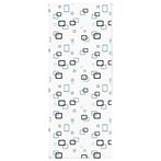 vidaXL Doucherolgordijn 90x240 cm stofbreedte 86 cm, Verzenden, Nieuw, Wit