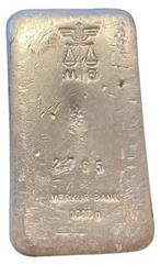 1 kg Merkur-Bank Degussa zilverbaar, Postzegels en Munten, Edelmetalen en Baren, Verzenden, Zilver