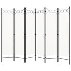 vidaXL Kamerscherm met 6 panelen 240x180 cm wit, Verzenden, Nieuw