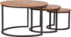 2dekans | LABEL51 Triplet Salontafel Set – Rond 60 cm –, Huis en Inrichting, Tafels | Eettafels, Ophalen of Verzenden, Zo goed als nieuw