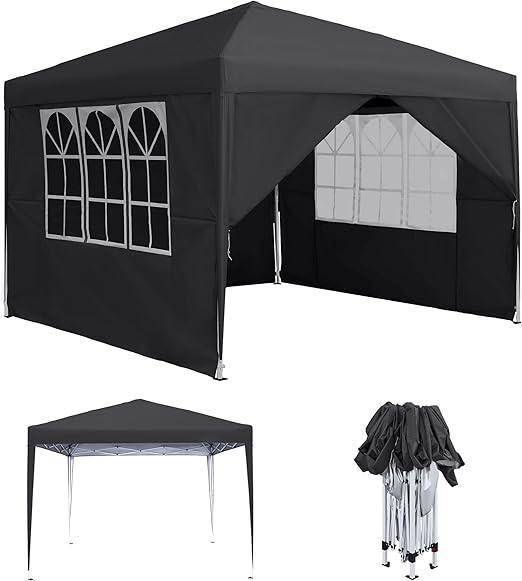 Partytent inklapbaar Paviljoen Pop Up Easy 3x3 of 2,5x2,5 m, Tuin en Terras, Partytenten, Minder dan 4 meter, Minder dan 5 meter