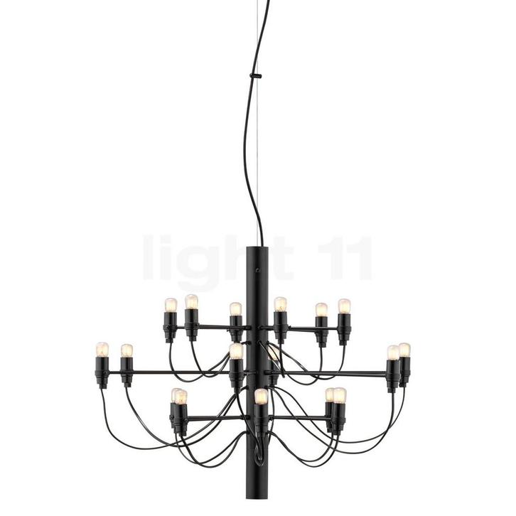 Flos 2097-18 incl. LED lichtbron, zwart mat - incl. 18x zond, Huis en Inrichting, Lampen | Hanglampen, Nieuw, Verzenden