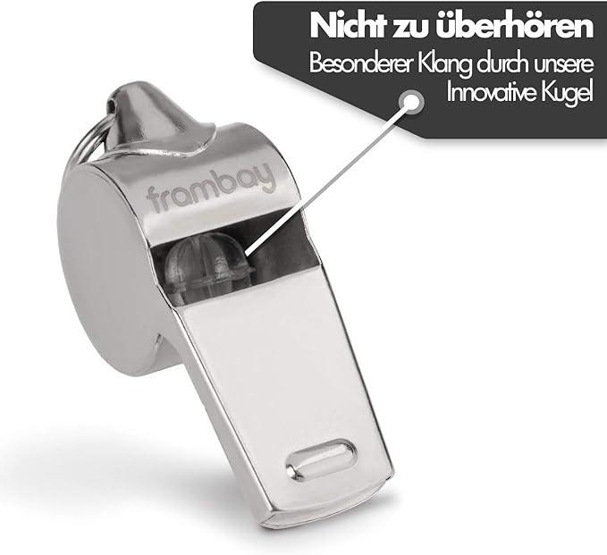 Scheidsrechterfluit Frambay in hoesje met halskoord, Kinderen en Baby's, Speelgoed | Overig, Verzenden