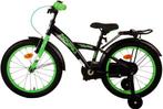 Volare Kinderfiets 18 inch zwart/groen van €180 voor €160, Fietsen en Brommers, Fietsen | Kinderfietsjes, Zijwieltjes, 16 tot 20 inch