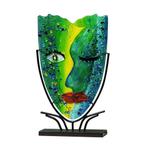 Glasart ovale design vaas Face Twinkle, Verzenden, Nieuw
